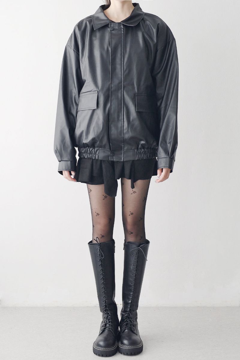 Pippa leather jacket