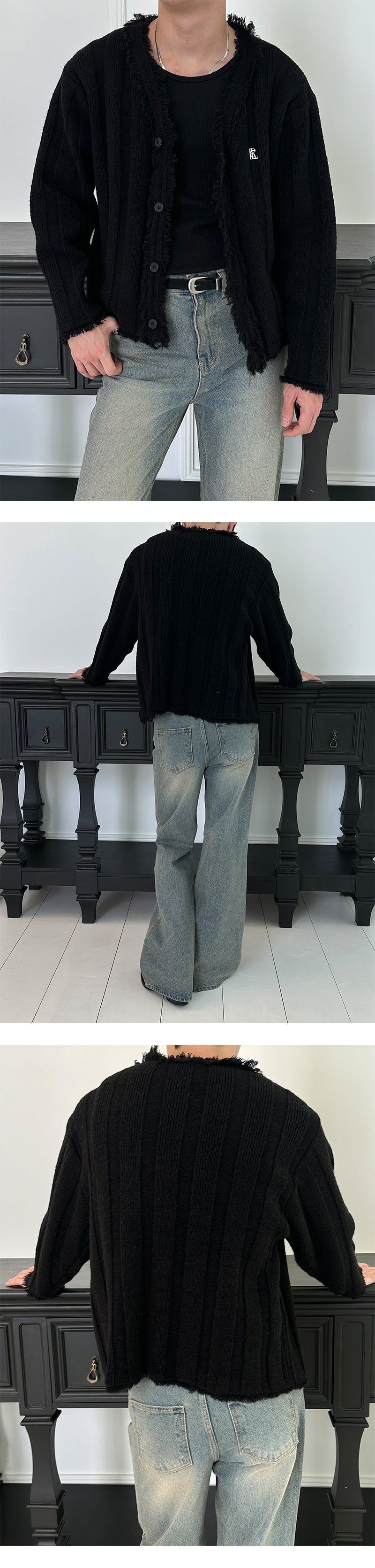 [MADE] Tessel cutting golgi cardigan(2color)