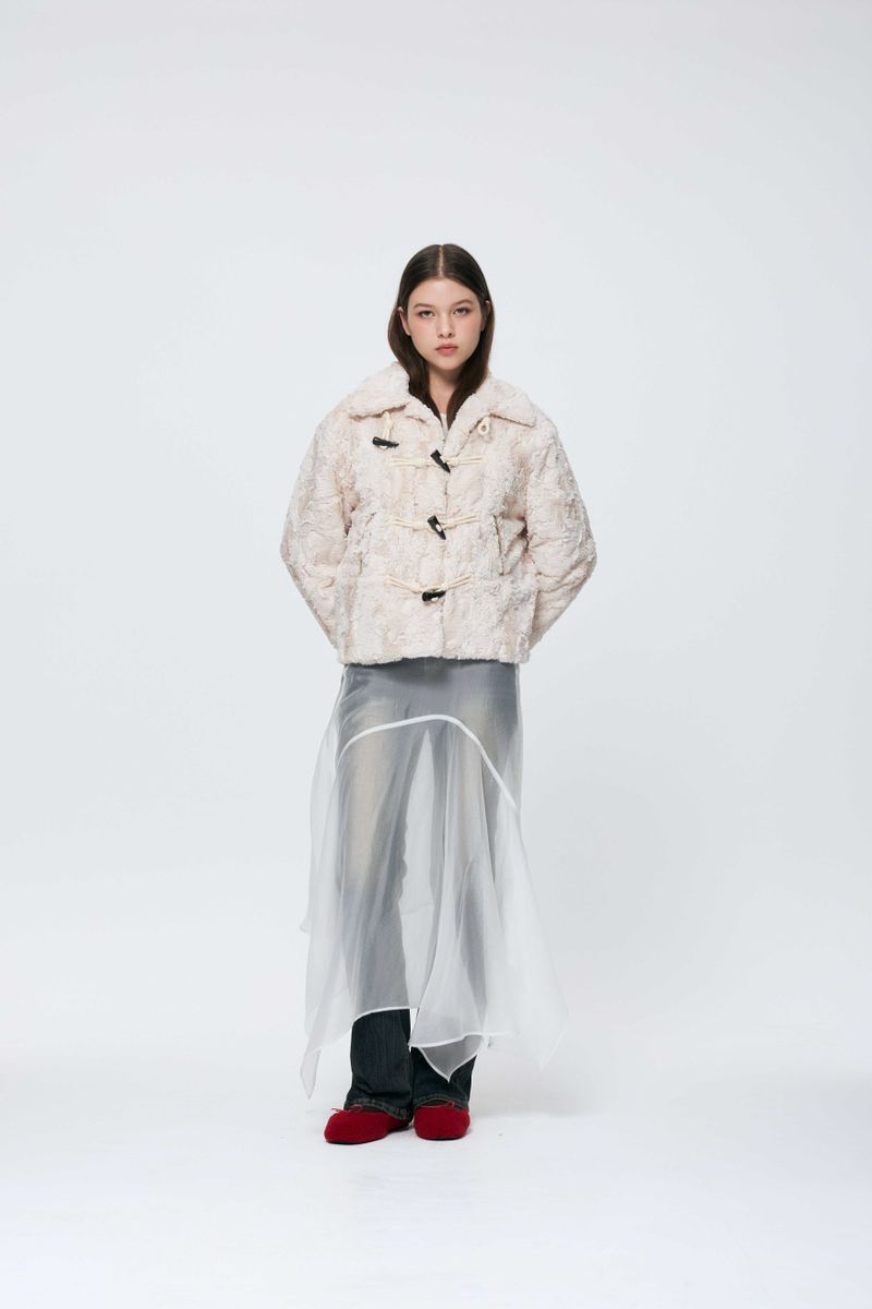 COZY FUR JACKET / BEIGE