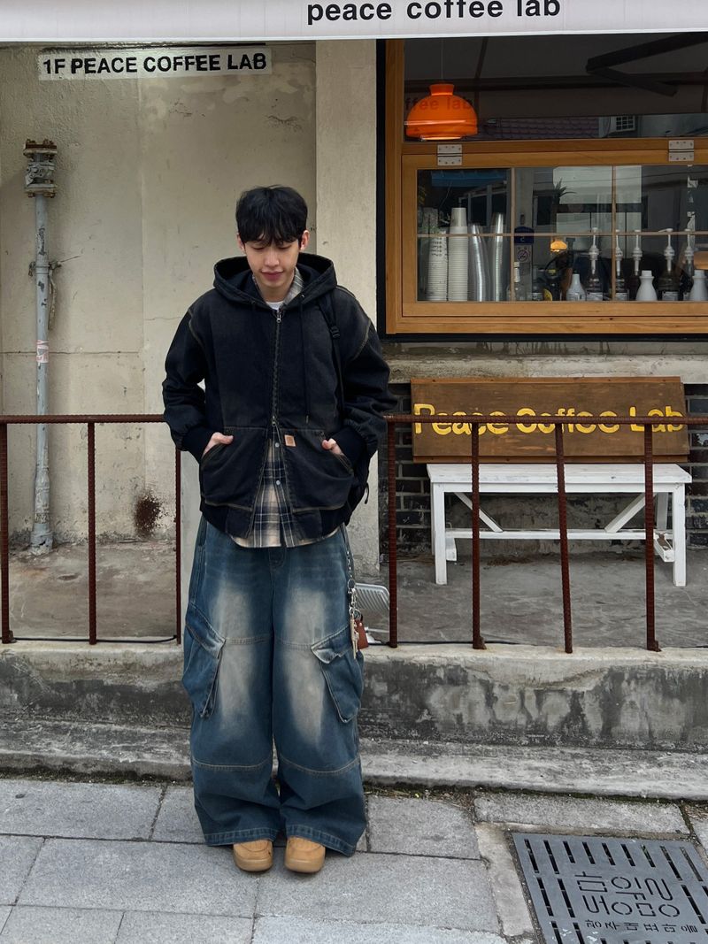 Nostalgia Work Hood Zip-Up (2 Colors)