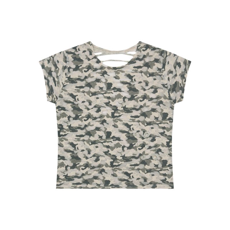 aldiyouu（アルディユー）の「Camo Slash Eyelet Tee（Tops）」