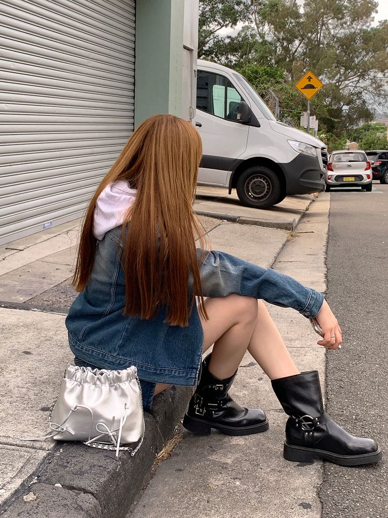 [MADE] Dune Y2K denim mini skirt