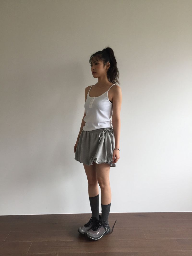 Coco shirring pumpkin skirt  (2color)
