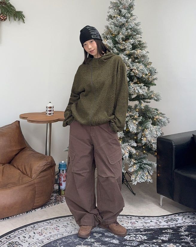 Louis Knit Hooded Zip-Up
