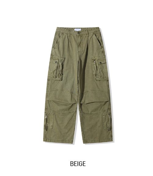 Warp Vintage Dyeing Balloon Cargo Pants