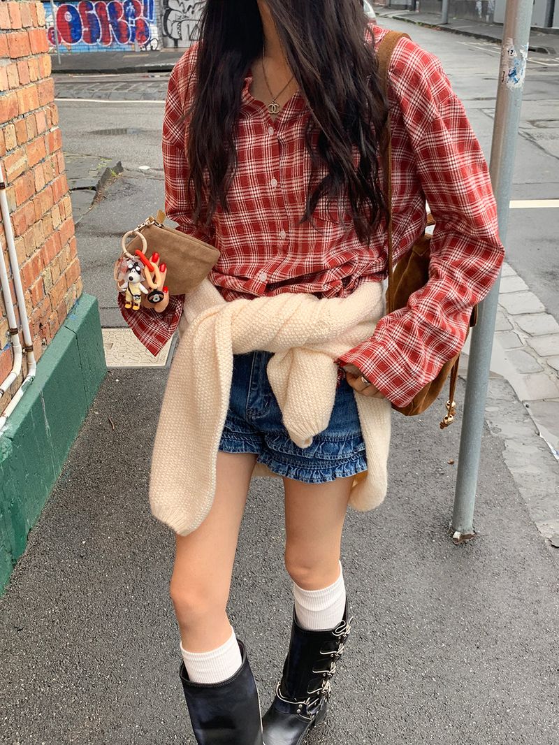 [MADE] Mohalf Tartan Checkered Shirt