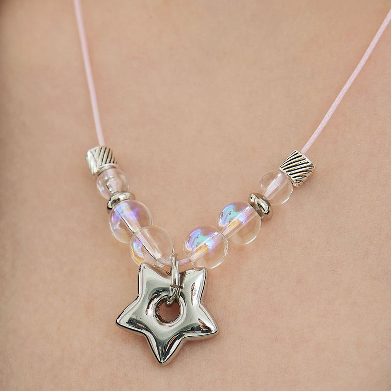 Star Aurora Beads Strap Necklace