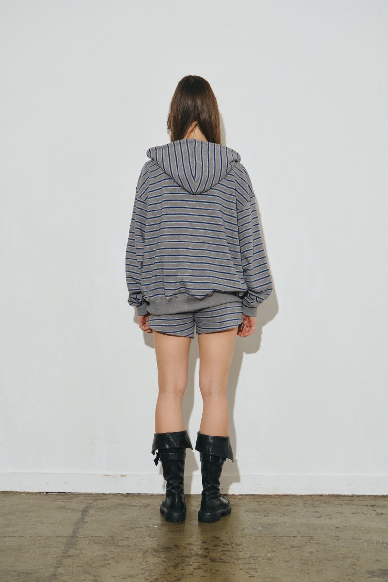set st hood zip up (grey)