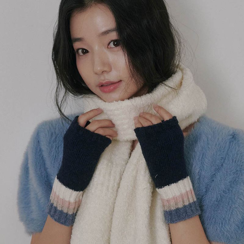Color Layered Hand Warmer (Navy)