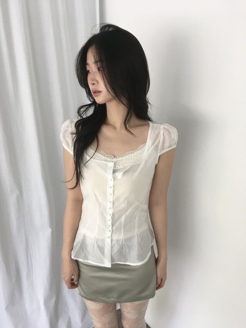 see-through blouse