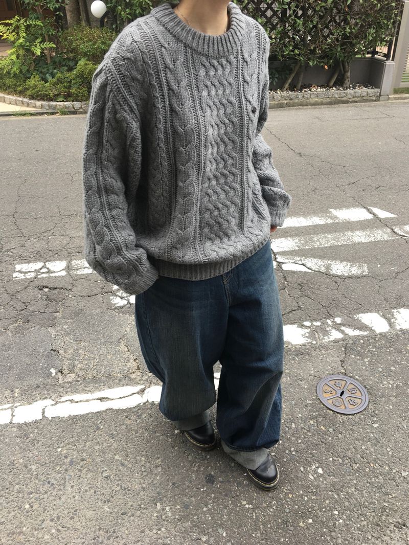Woody cable knitwear