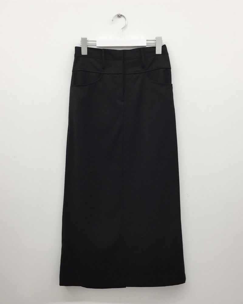 Slit Long Skirt (2 Colors)