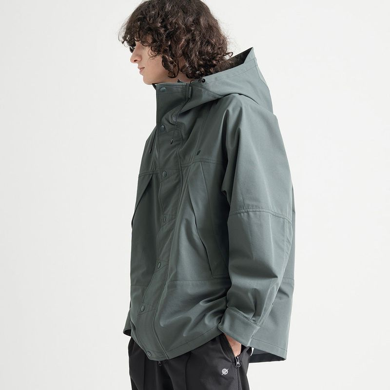 3 Layer Hard Shell Long-Jacket - KHAKI