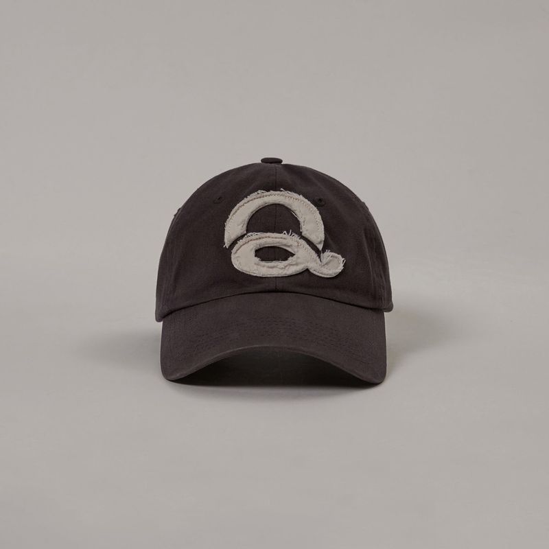 Washed Logo Ball Cap (Brown/White)