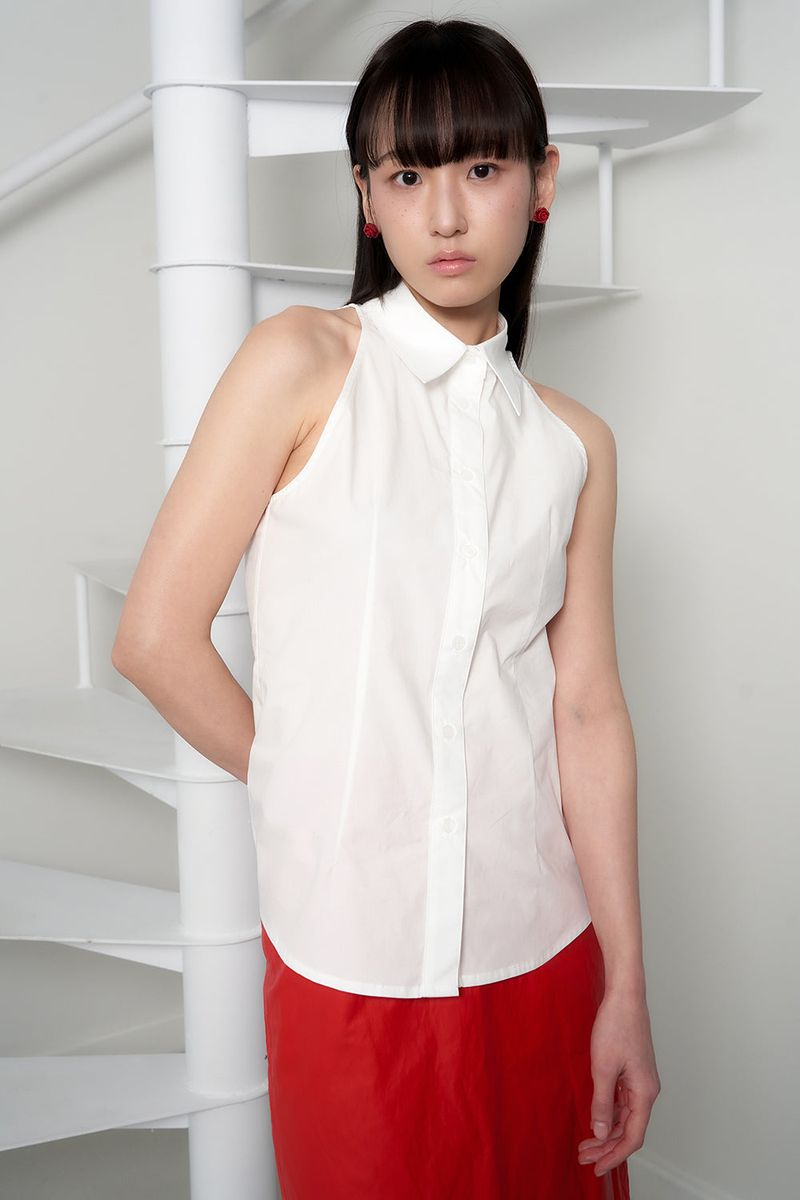 rose formica earring - red