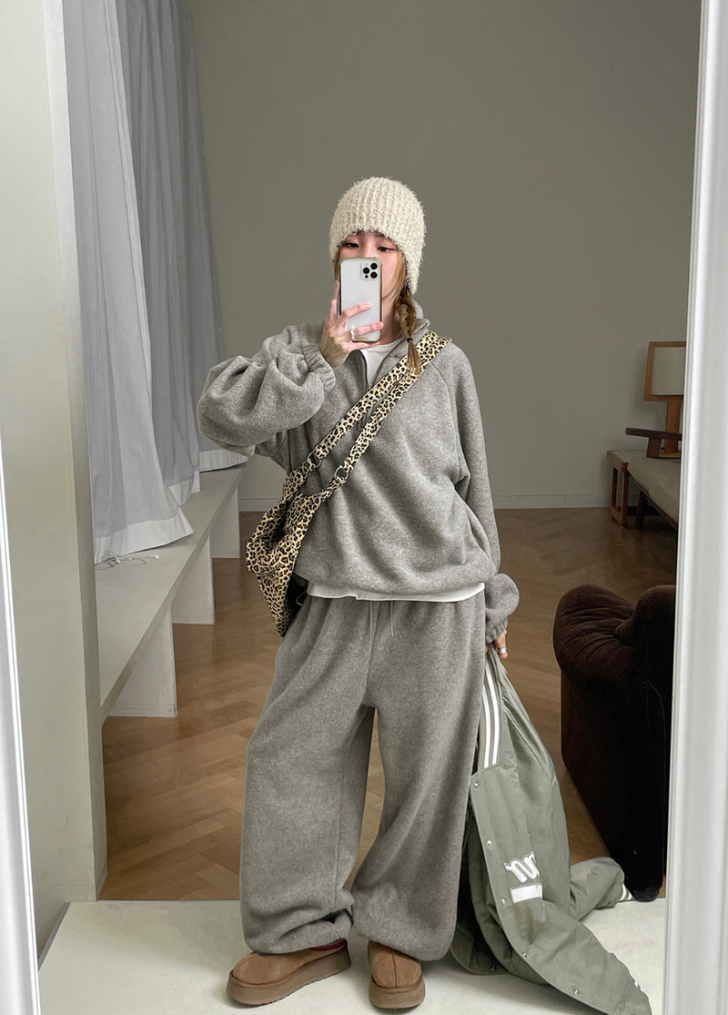 BLACKUP（ブラックアップ）の「[MADE] Lunnic Set - Fleece Jogger Banding Pants（Pants）」