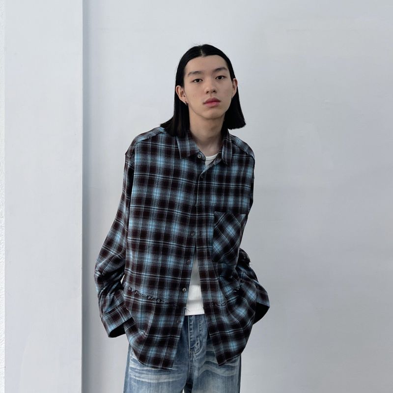 Patchwork Check Shirt