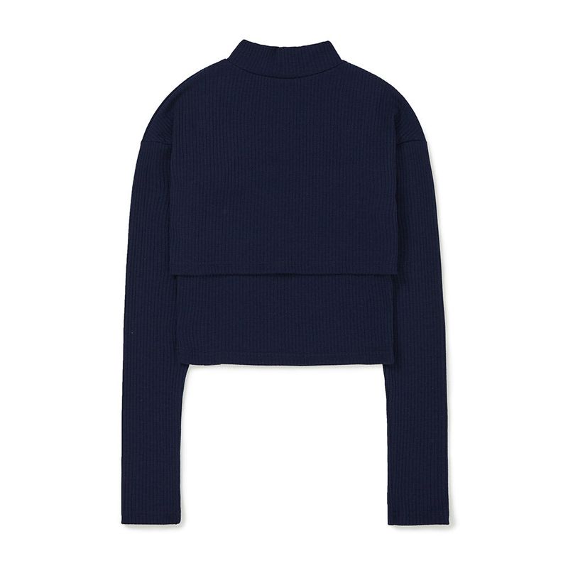 レイヤードラップボレロセット / Layered Wrap Bolero Set [NAVY]