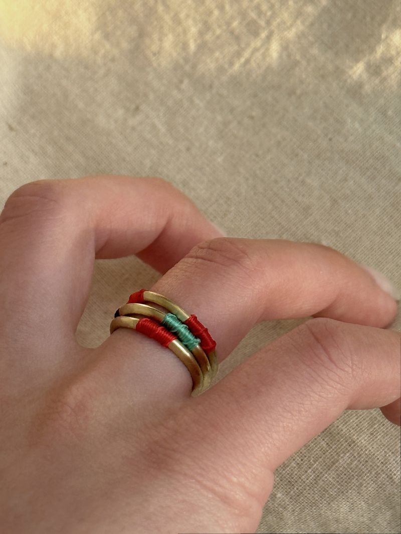 [CCNMADE] Matching Ring_Type02 (Pink+Silver)