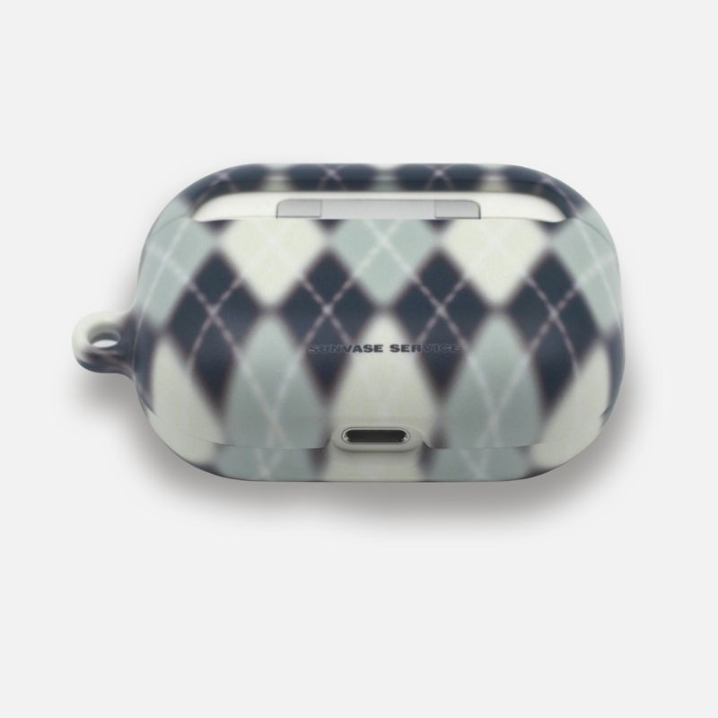 ARGYLE BLUR CASE_NAVY (airpods)