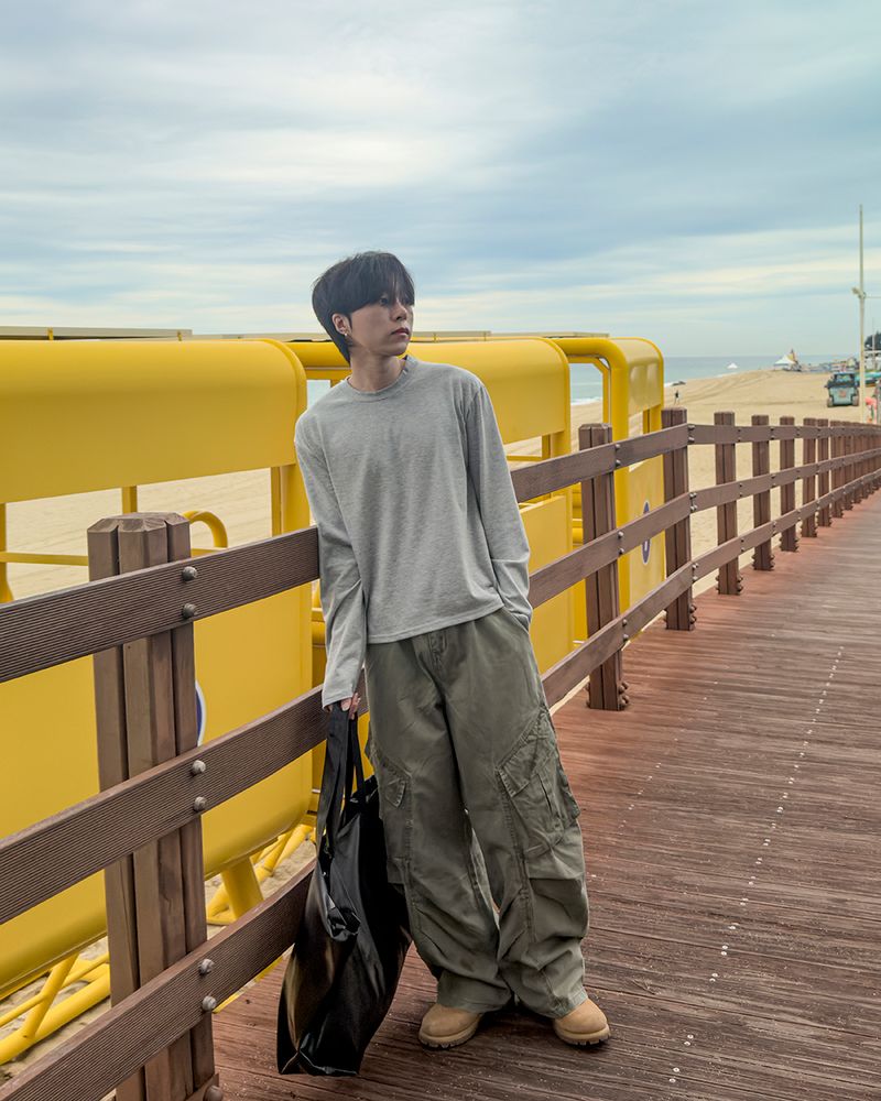 Pre Supima Cropped Long Sleeve