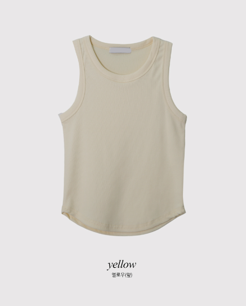 SW Basic Rib Crop Sleeveless (5color)