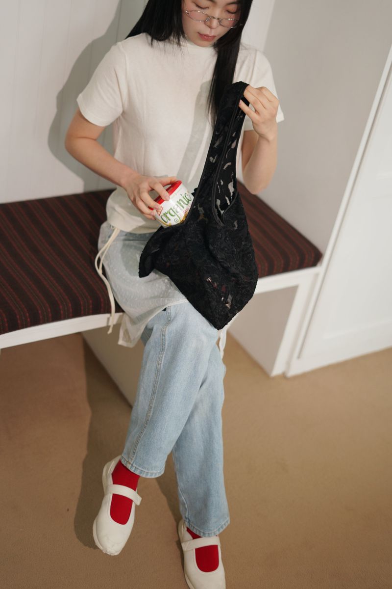 lace bag_black