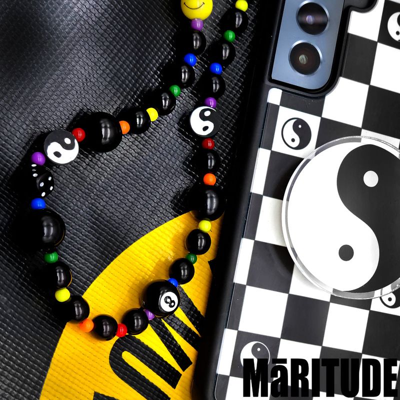 YINGYANG SMILE PHONE STRAP