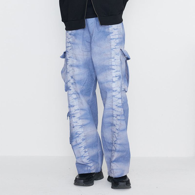 Sserpe（セルぺ）の「Dyeing Cargo Banding Pants Blue（Pants）」