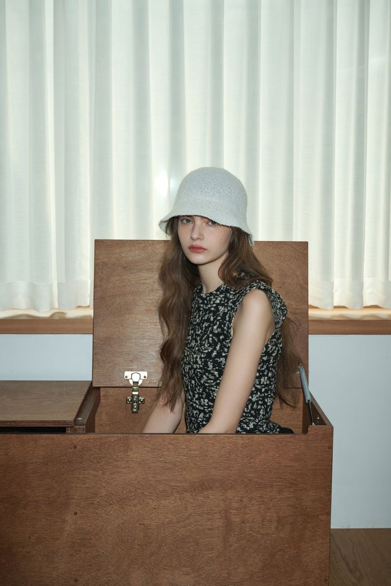 PONY bucket hat_ivory