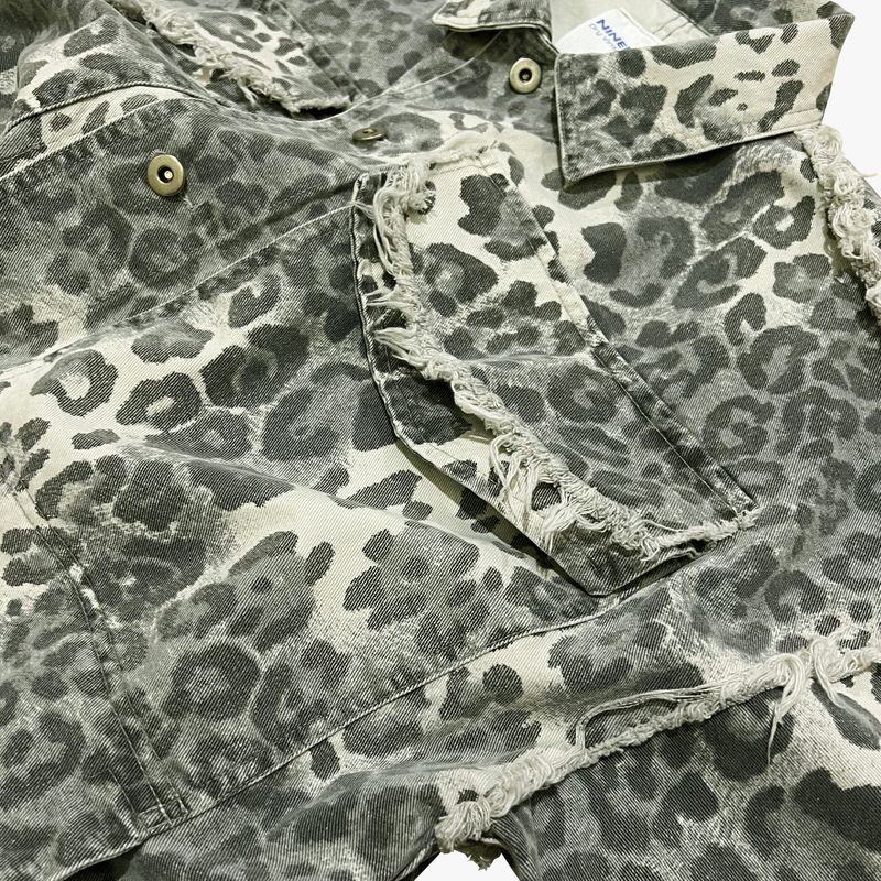 leopard grunge trucker jacket_grey