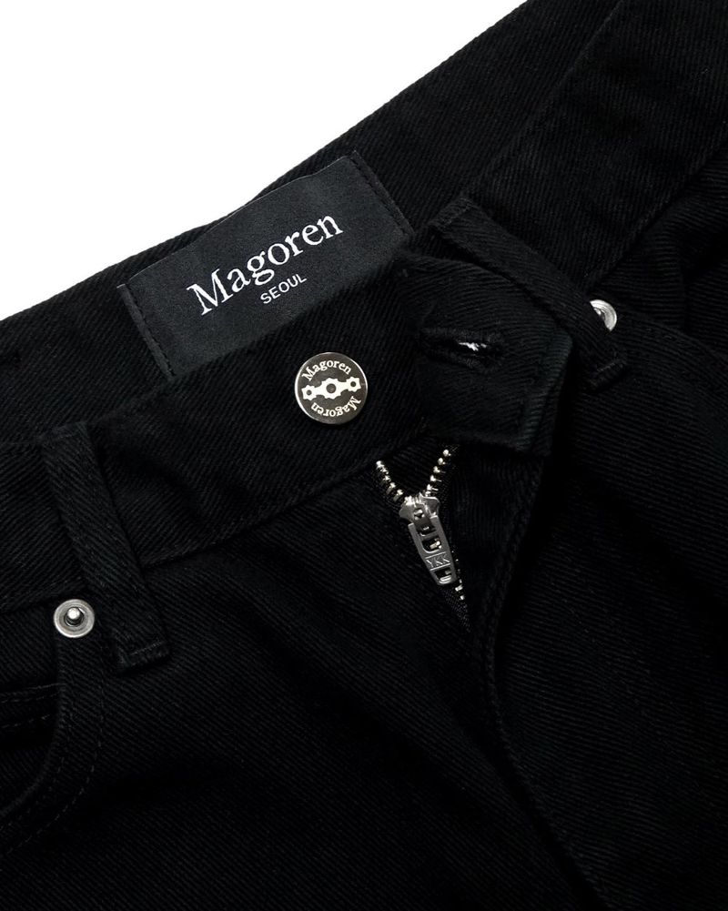 Metal Triclipse Wide Fit Cotton Pants Black