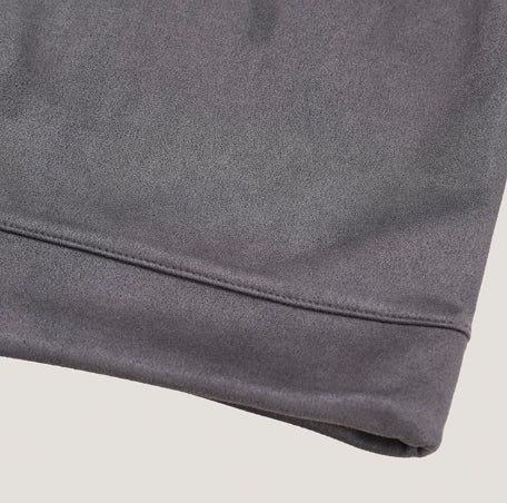 Sven Suede High-Neck Cardigan