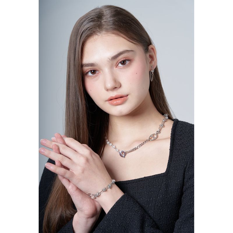 MIX CHAIN CAP NECKLACE