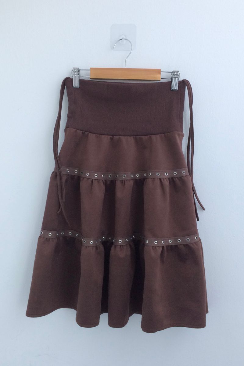 eyelet tier skirt