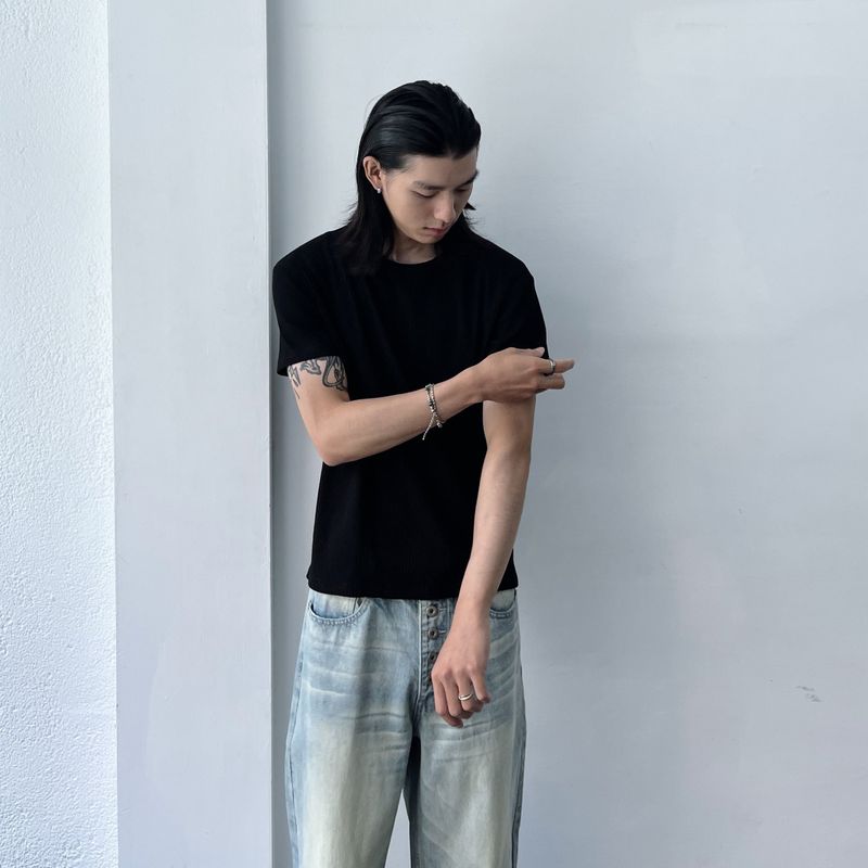 Structured Seam Rib Tee
