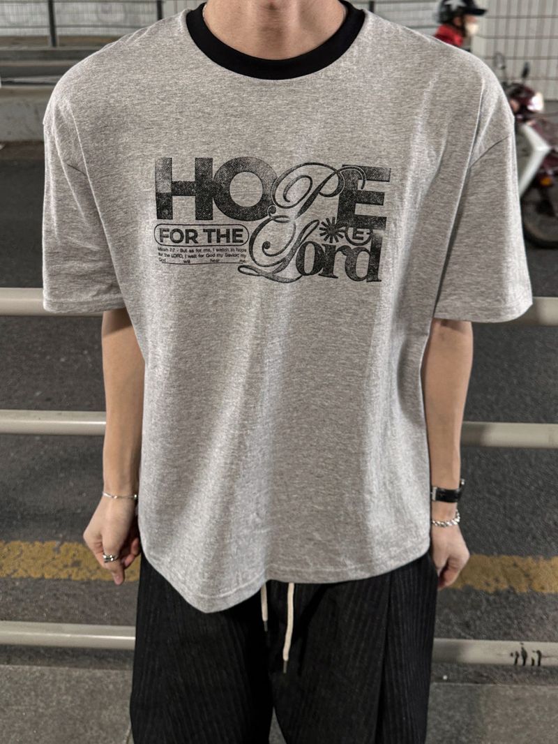 Fog Hope Ringer Short Sleeve T-shirt
