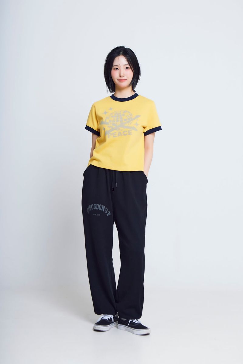 universe print ½T-shirts_yellow/navy