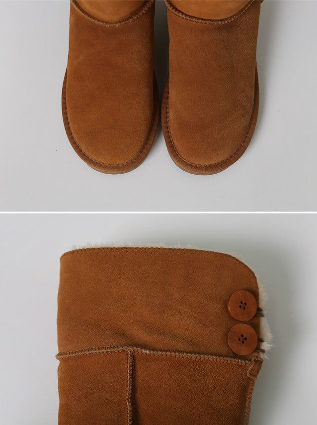 Natural Leather Dumble Long Boots