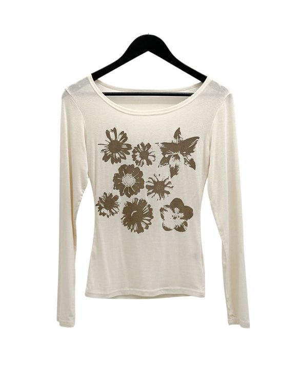 Press Flower Boat Neck Tee