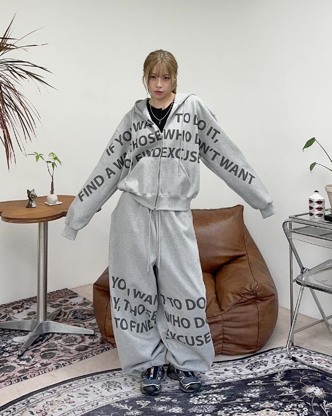 Freno Lettering Sweatpants