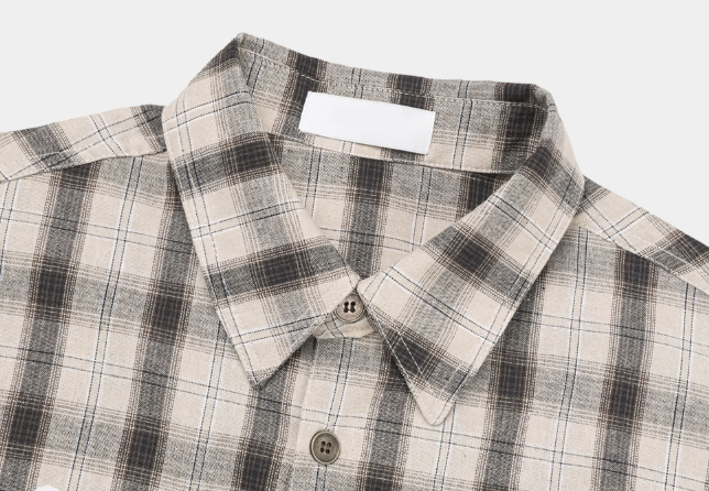 Lime Vintage Patch Pocket Check Shirt