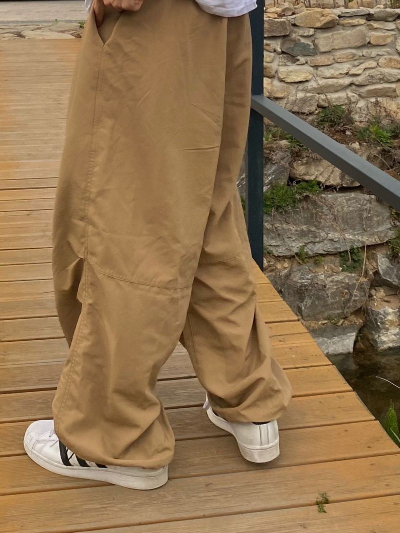Nylon Basic Balloon Pants 3C