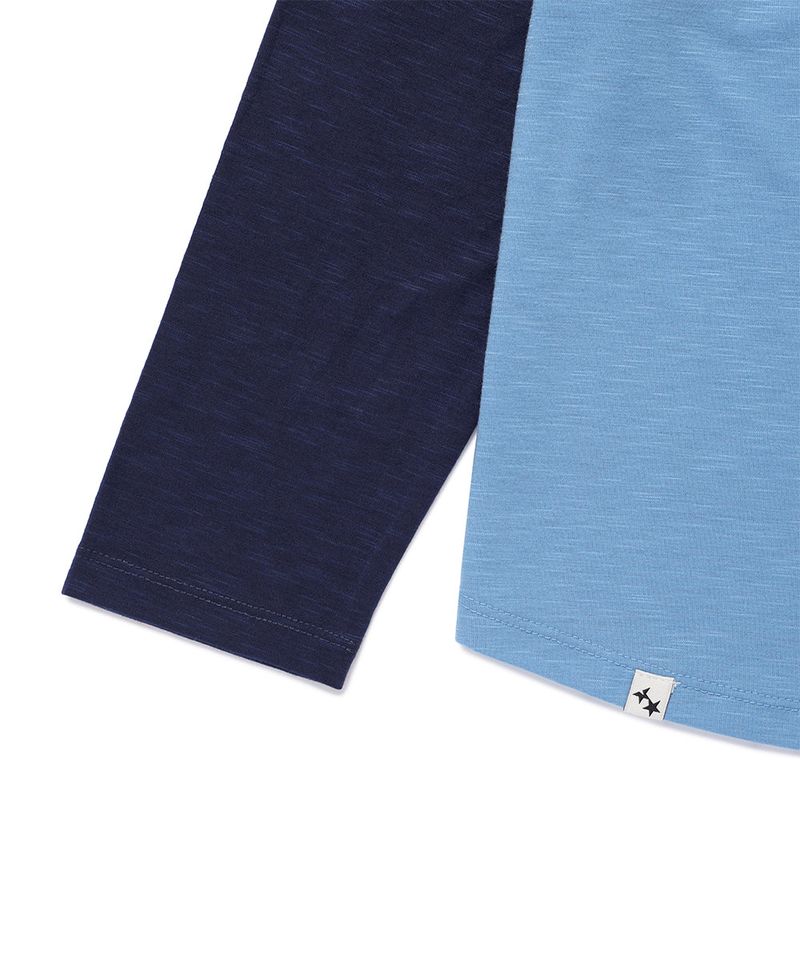 VINTAGE MUSIC RAGLAN TEE BLUE(CV2GFFT551A)