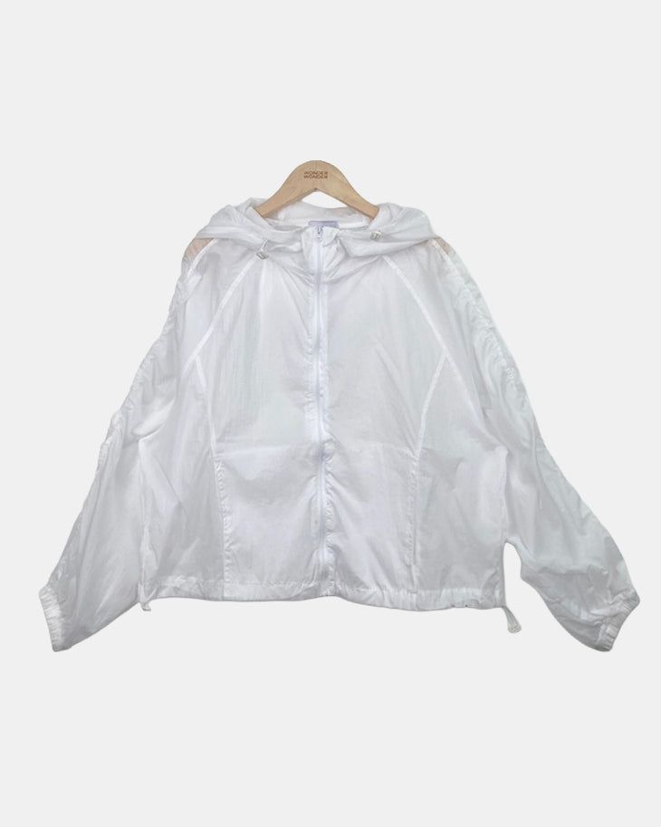 Timel Sheer Windbreaker Zip-Up