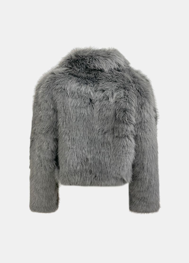 Luna Toggle Fur Crop Jacket