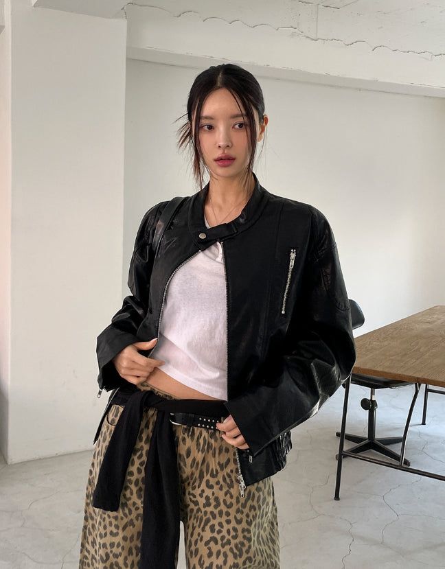 Howry Biker Leather Jacket