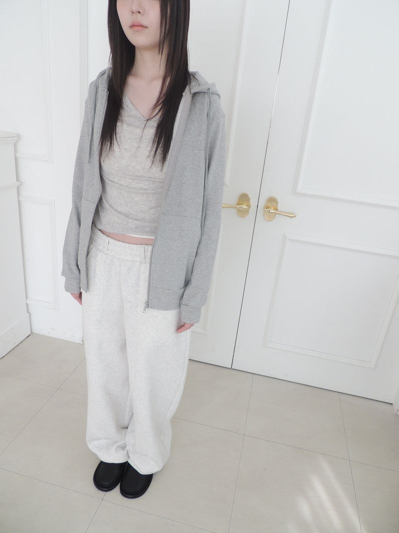 regular hood zip-up (4c)