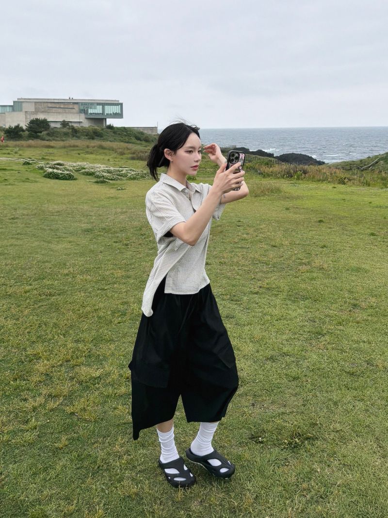 [Feature] Como Slack Cargo Bermuda Pants (3c)