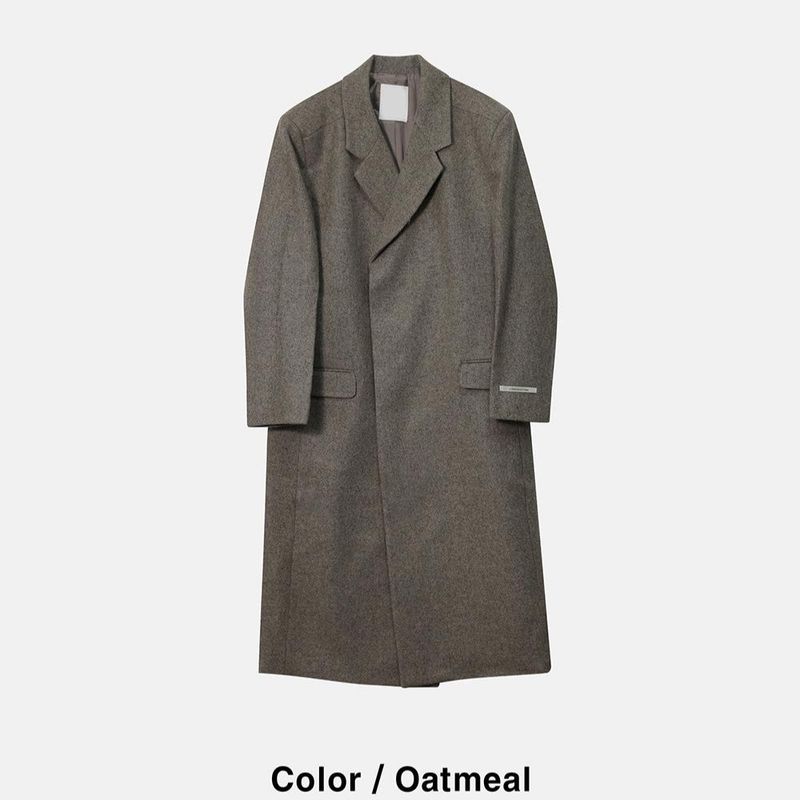 ASCLO Aura Hidden Maxi Wool Coat (3color)
